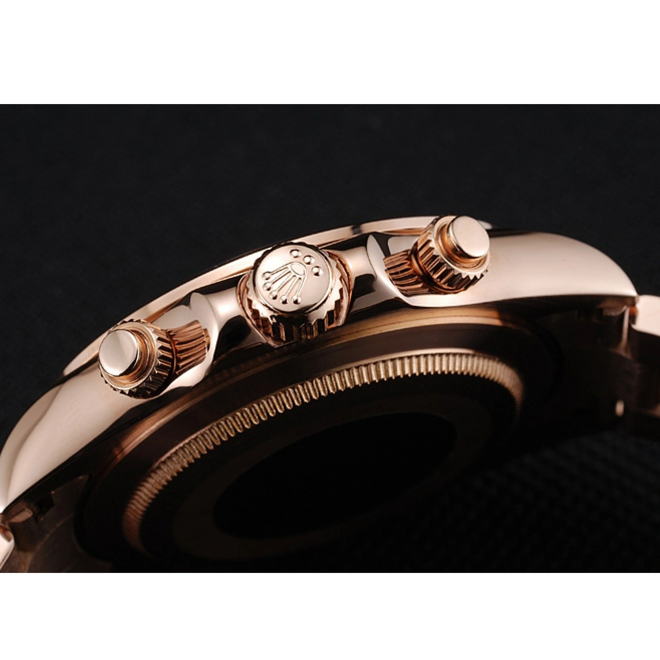 Rolex aaa copy Pink Case Daytona 1454247 Rose Cosmograph Gold Rolex Bracelet And Dial 1028